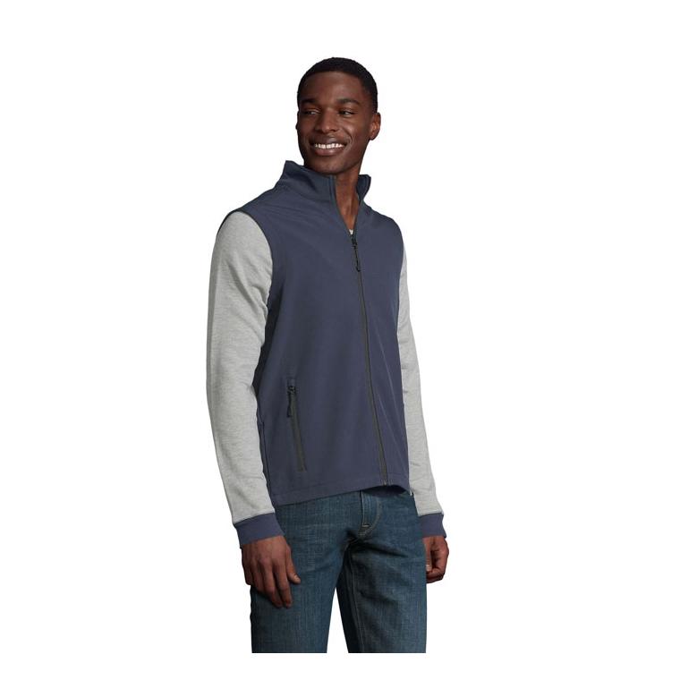 Jachetă softshell pentru bărbați Race BW French Navy 3XL