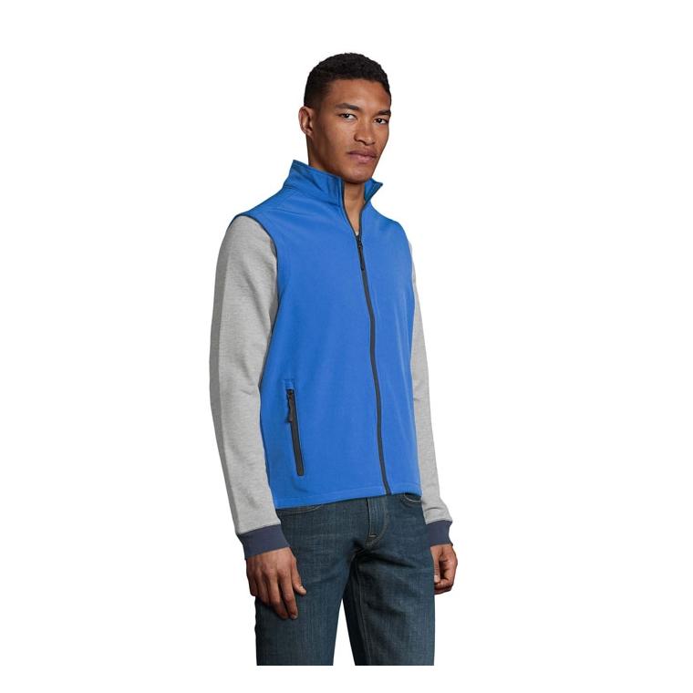 Jachetă softshell pentru bărbați Race BW Royal Blue L