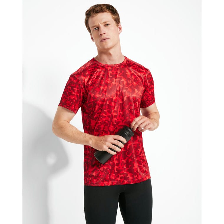 Tricou pentru bărbați ASSEN ROȘU PIXEL XXL