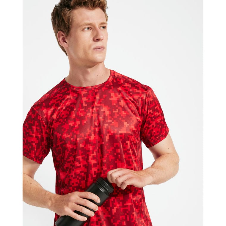 Tricou pentru bărbați ASSEN ROȘU PIXEL XXL