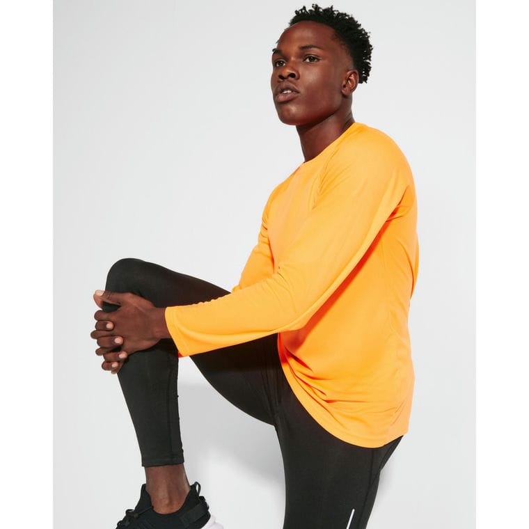 Tricou pentru bărbați MONTECARLO L/S PORTOCALIU FLUORESCENT 8 ani