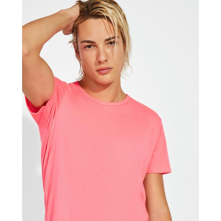 Tricou pentru bărbați AKITA ROZ FLUORESCENT L