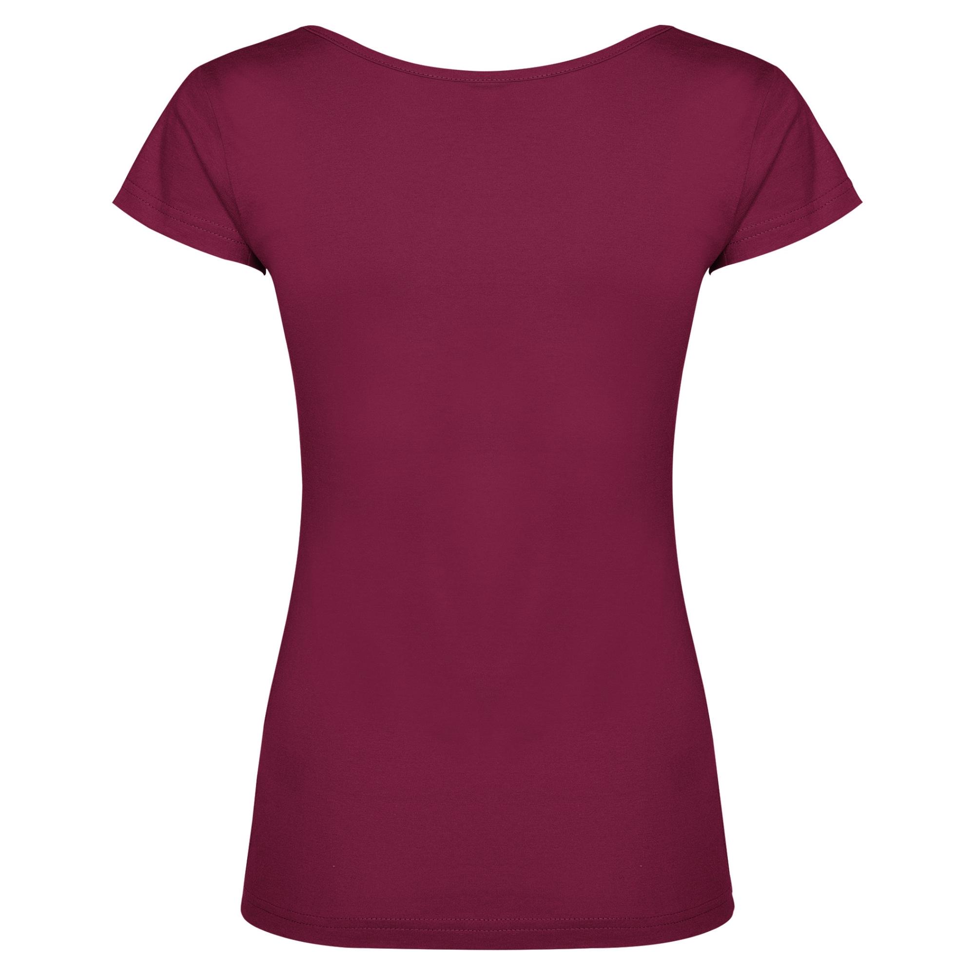 Tricou pentru femei GUADALUPE ROȘU PRUNĂ XL