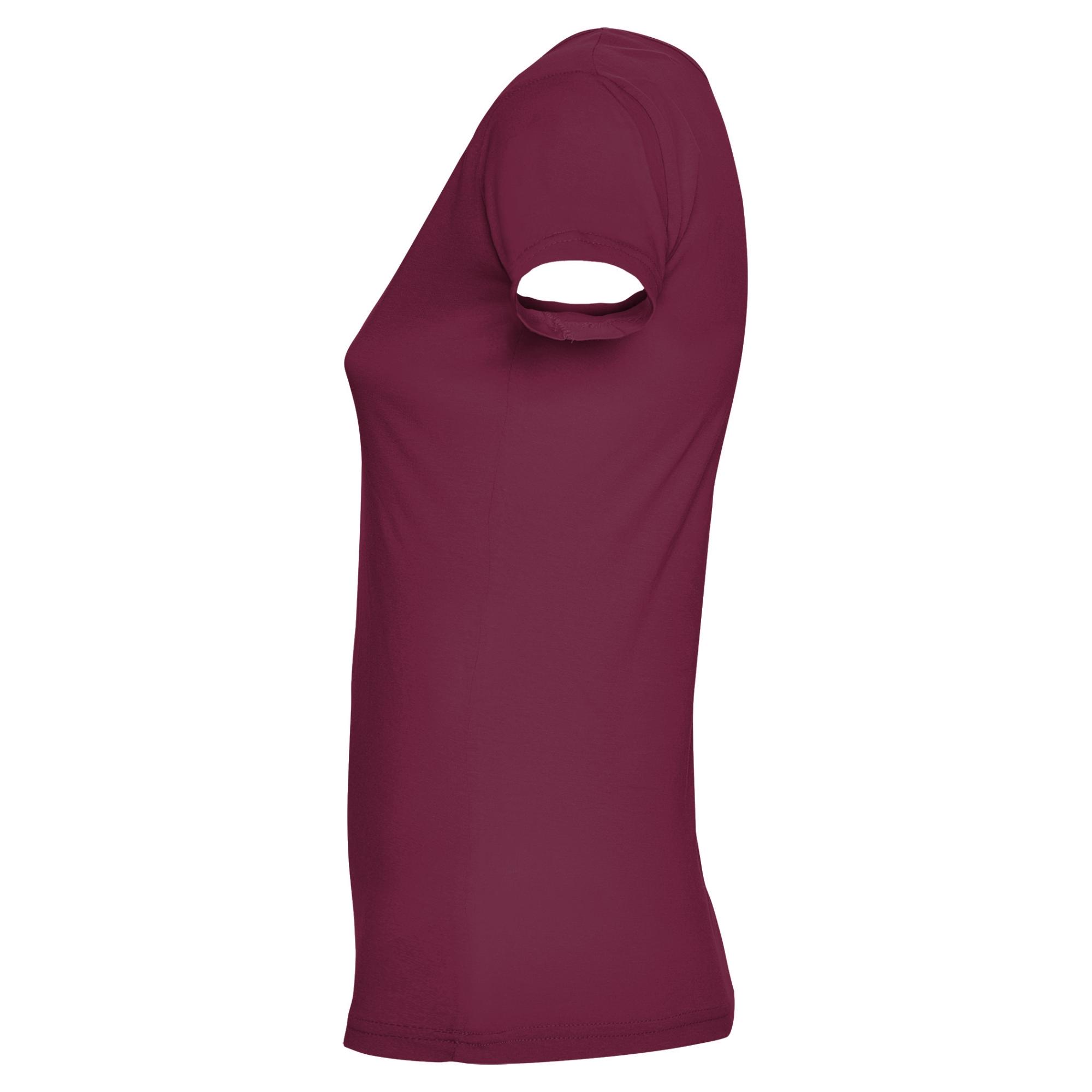 Tricou pentru femei GUADALUPE ROȘU PRUNĂ XL