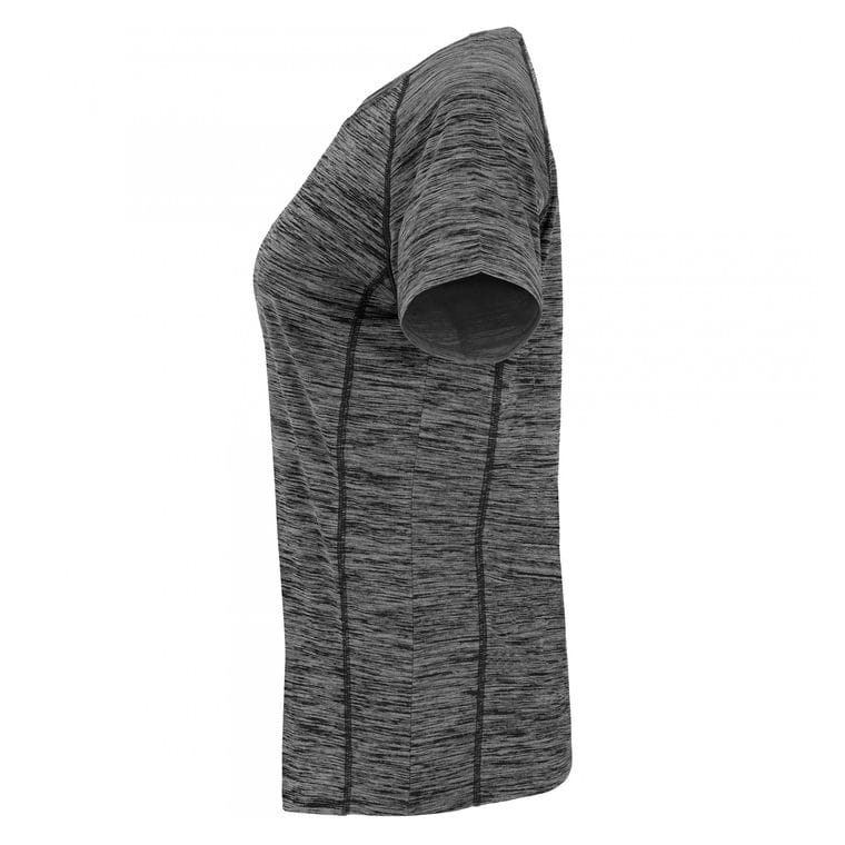 Tricou sport pentru femei AUSTIN WOMAN NEGRU MELANJ L