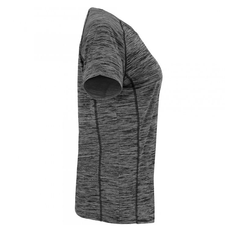 Tricou sport pentru femei AUSTIN WOMAN NEGRU MELANJ L