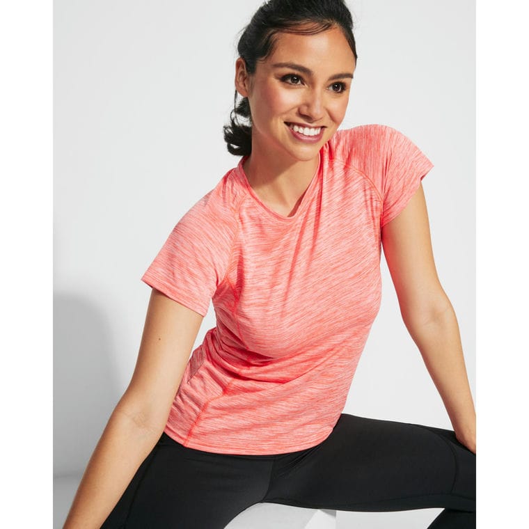 Tricou sport pentru femei AUSTIN WOMAN NEGRU MELANJ L