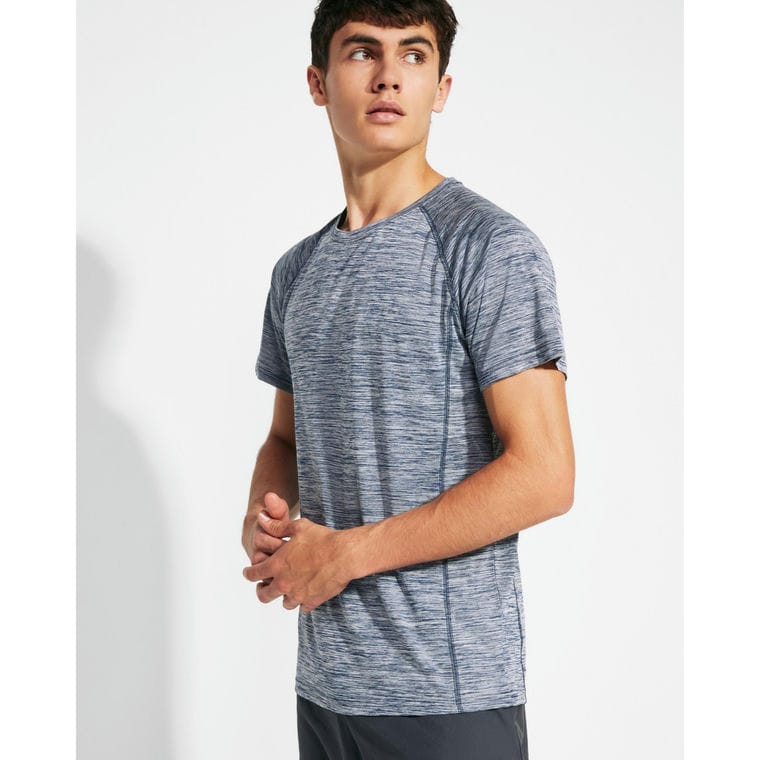 Tricou pentru bărbați AUSTIN TURCOAZ MELANJ S