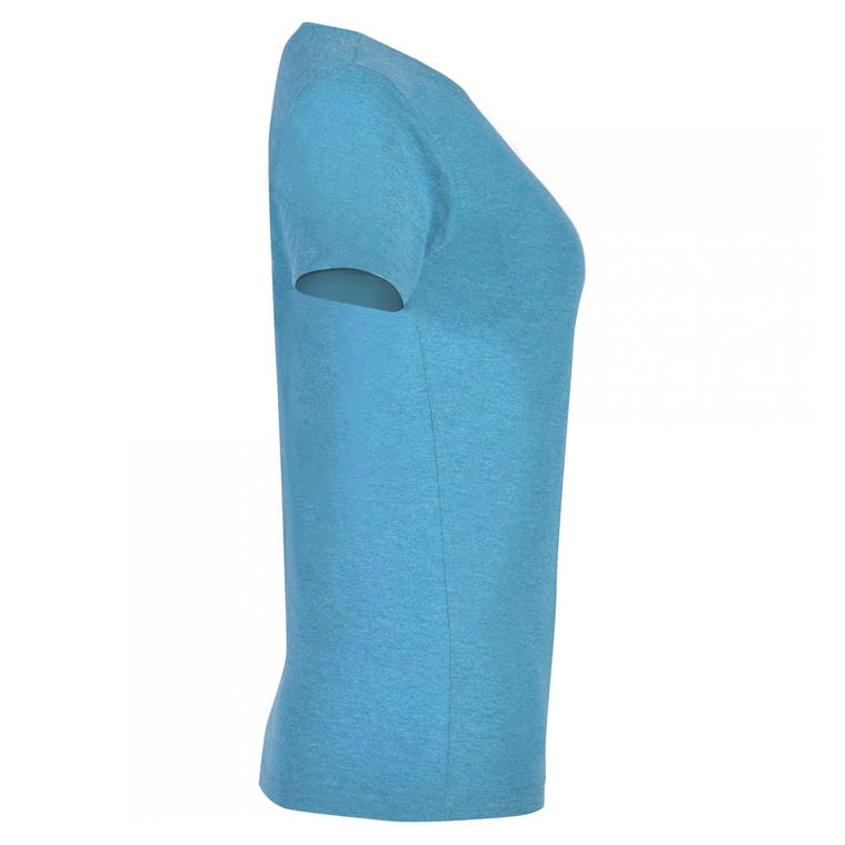 Tricou pentru femei FOX WOMAN TURCOAZ MELANJ XL