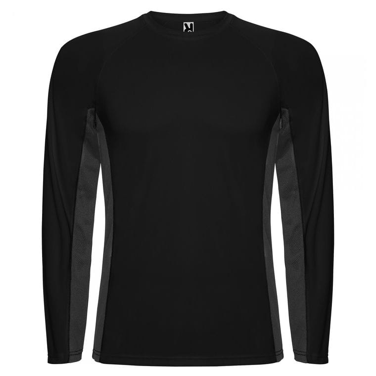 Tricou pentru bărbați SHANGHAI L/S NEGRU