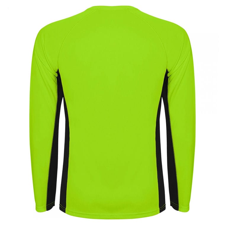 Tricou pentru bărbați SHANGHAI L/S VERDE FLUORESCENT VERDE FLUORESCENT M