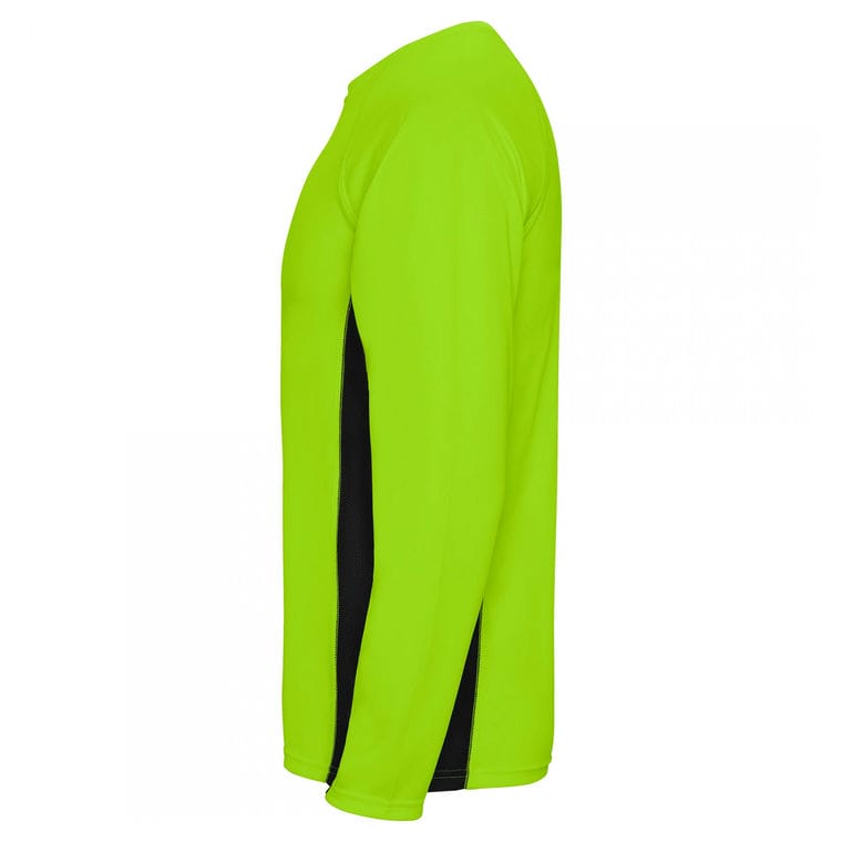 Tricou pentru bărbați SHANGHAI L/S VERDE FLUORESCENT VERDE FLUORESCENT M