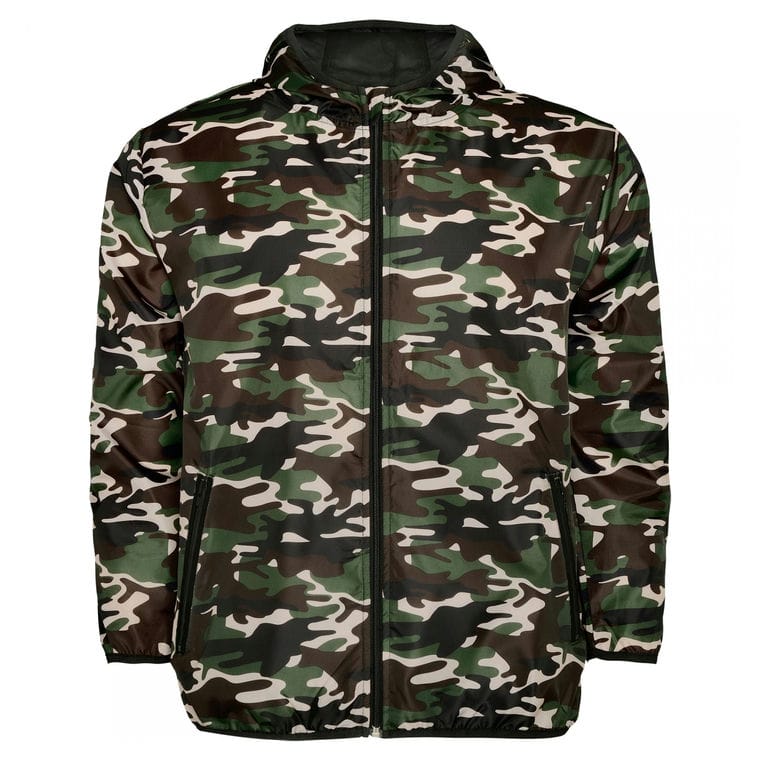 Jachetă anti vânt Unisex ANGELO CAMUFLAJ PĂDURE XXL