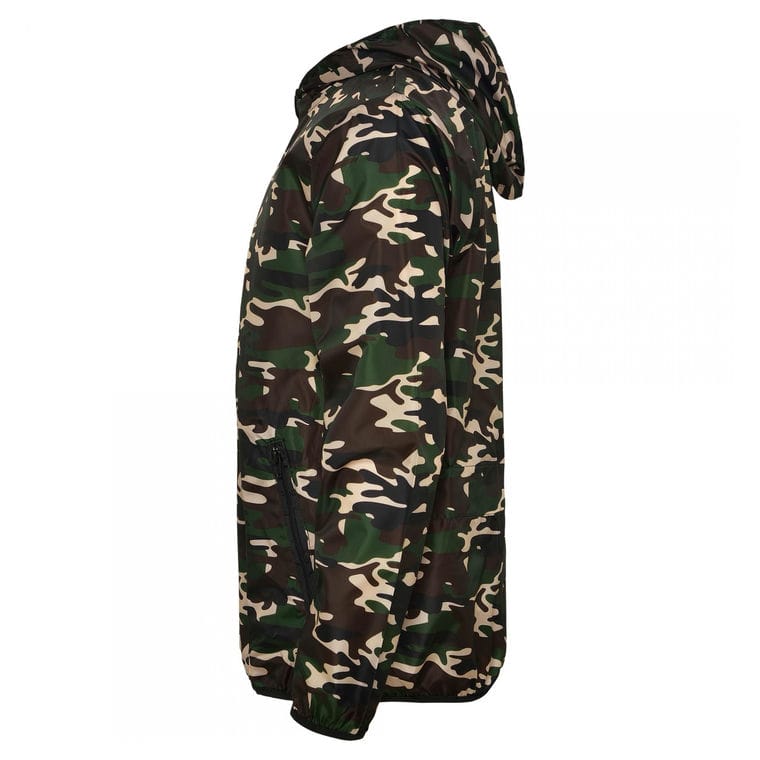 Jachetă anti vânt Unisex ANGELO CAMUFLAJ PĂDURE XS