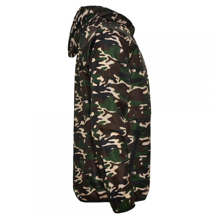 Jachetă anti vânt Unisex ANGELO CAMUFLAJ PĂDURE XS