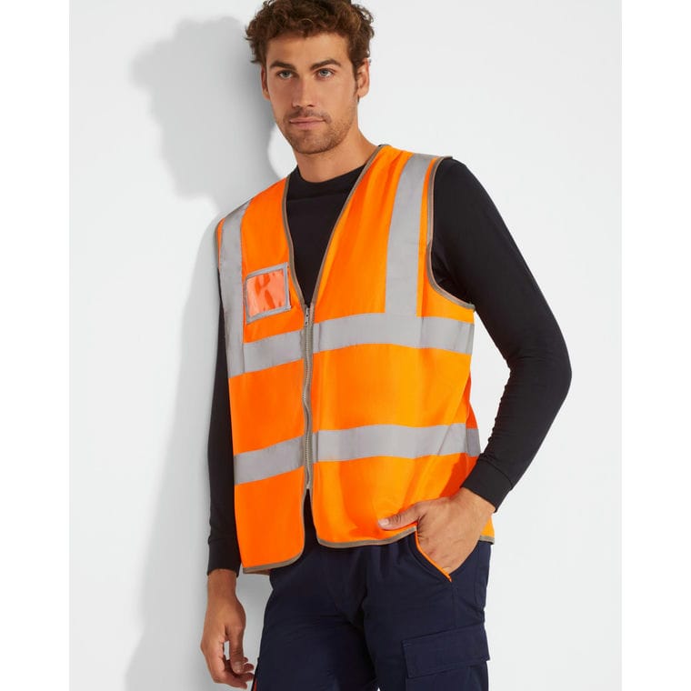 Vestă Unisex POLUX PORTOCALIU FLUORESCENT M-L
