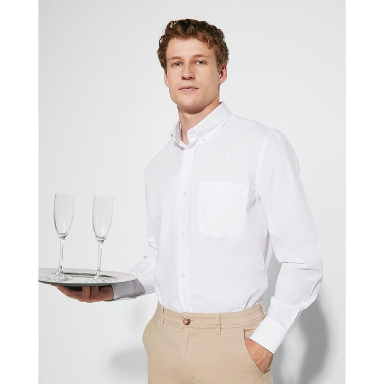 Cămașă pentru bărbați AIFOS L/S BLEUMARIN XL