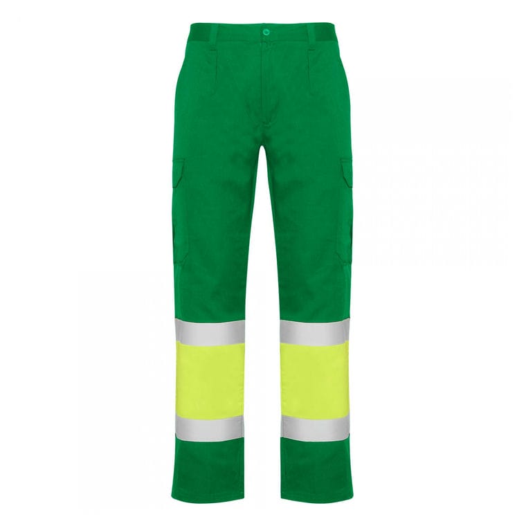 Pantaloni lungi cu bandă reflectorizantă NAOS Verde Grădină