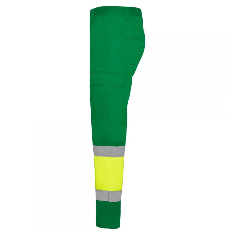 Pantaloni lungi cu bandă reflectorizantă NAOS VERDE GRĂDINĂ VERDE GRĂDINĂ Mărime 52