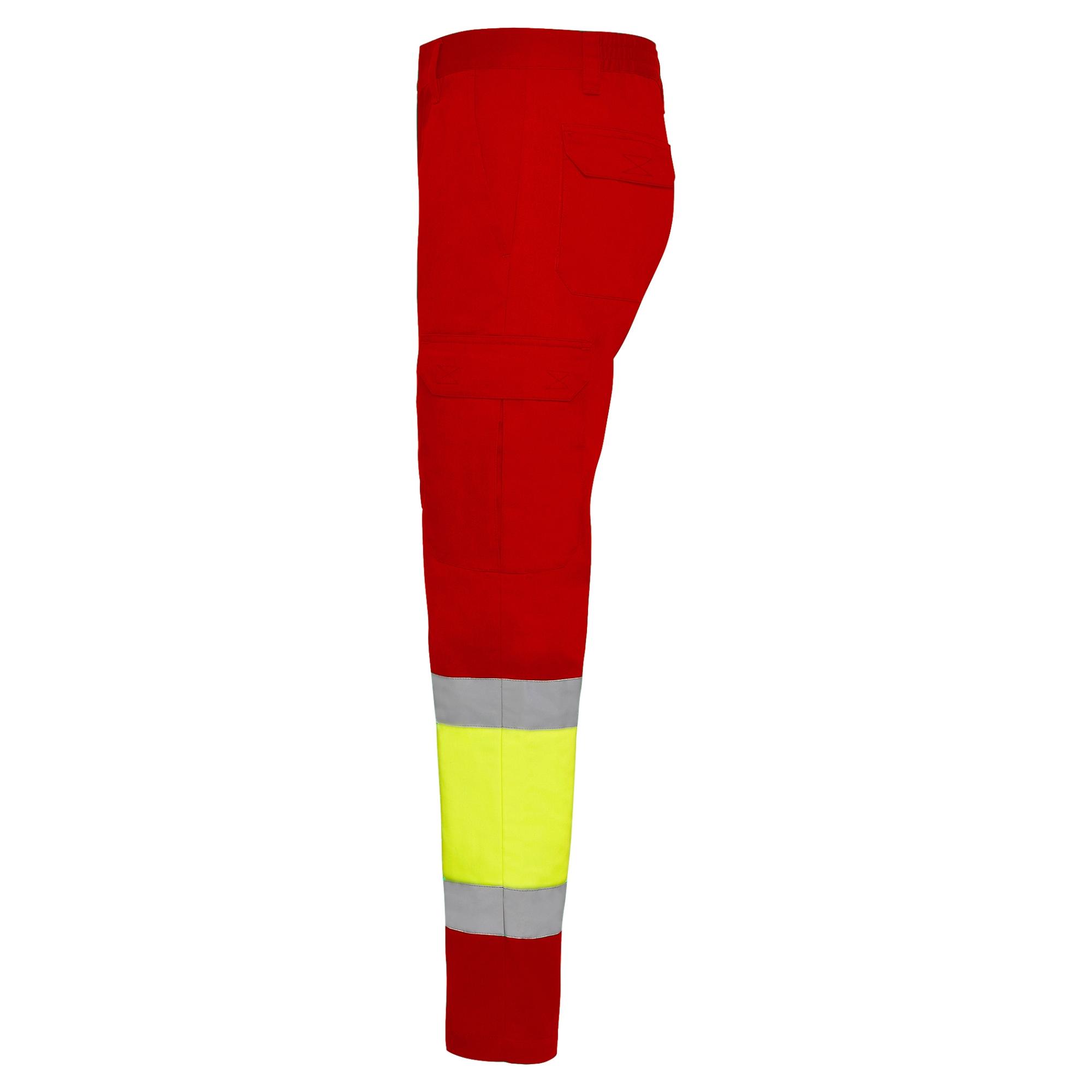 Pantaloni lungi cu bandă reflectorizantă SOAN ROJO LABORAL GALBEN FLUORESCENT 46