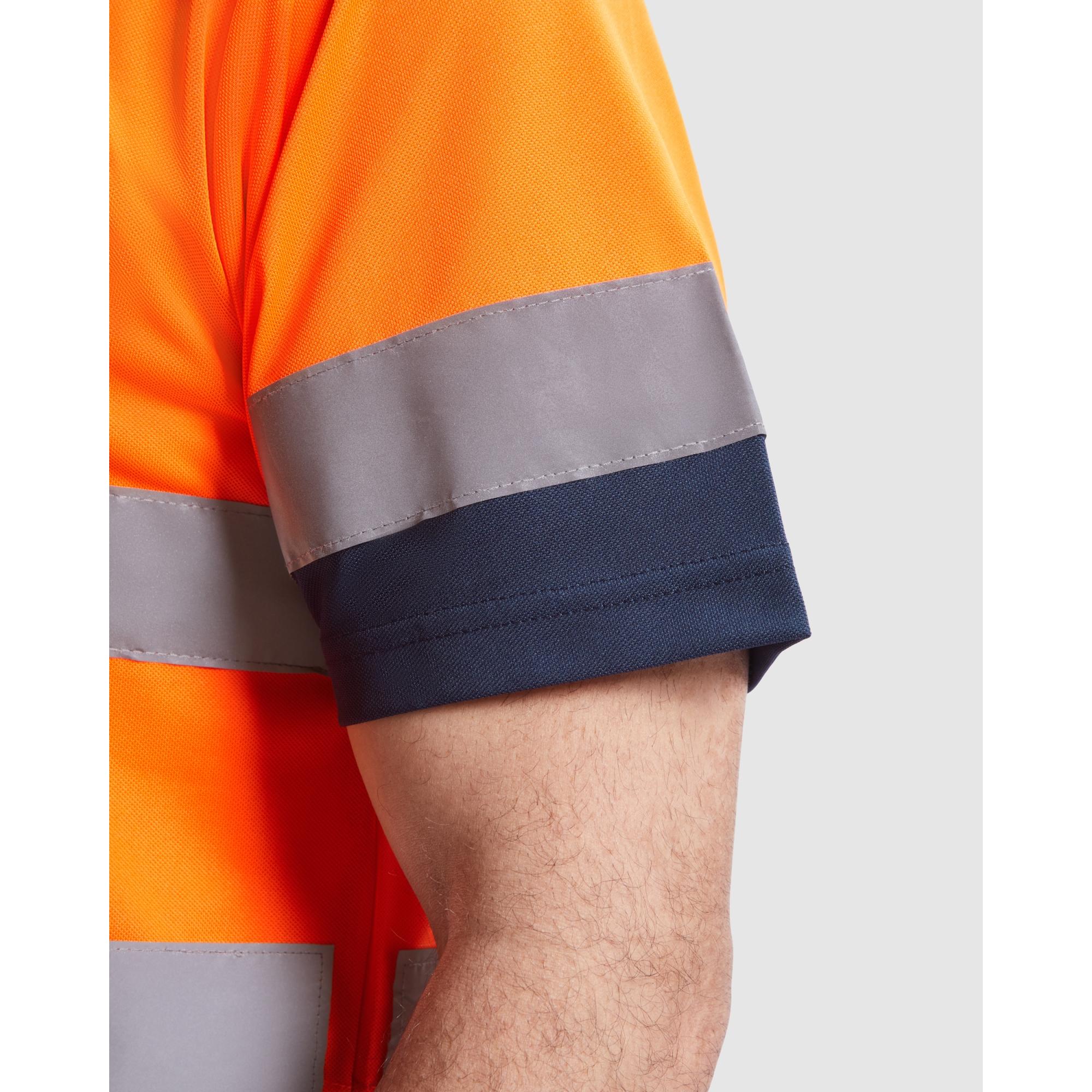 Tricou polo mânecă scurtă cu bandă reflectorizantă PolarIS GALBEN FLUORESCENT L