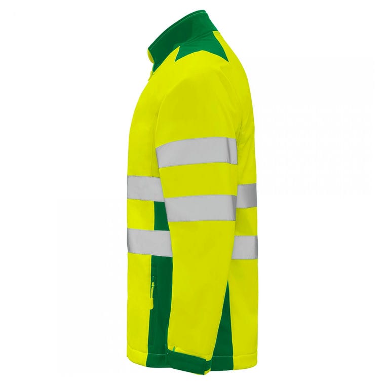 Jachetă soft shell cu bandă reflectorizantă ANTARES VERDE GRĂDINĂ VERDE GRĂDINĂ XXL