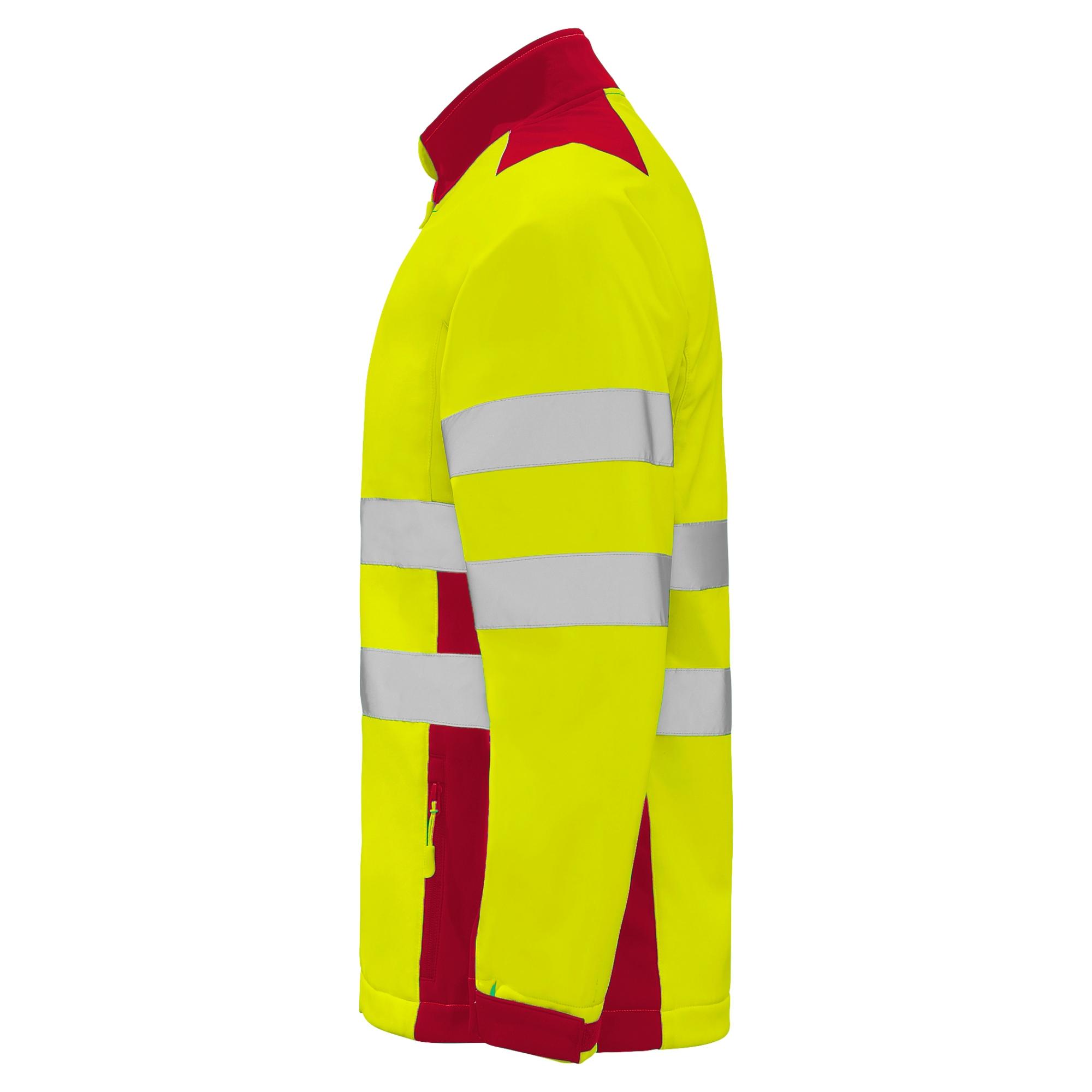 Jachetă soft shell cu bandă reflectorizantă ANTARES ROJO LABORAL GALBEN FLUORESCENT 4XL