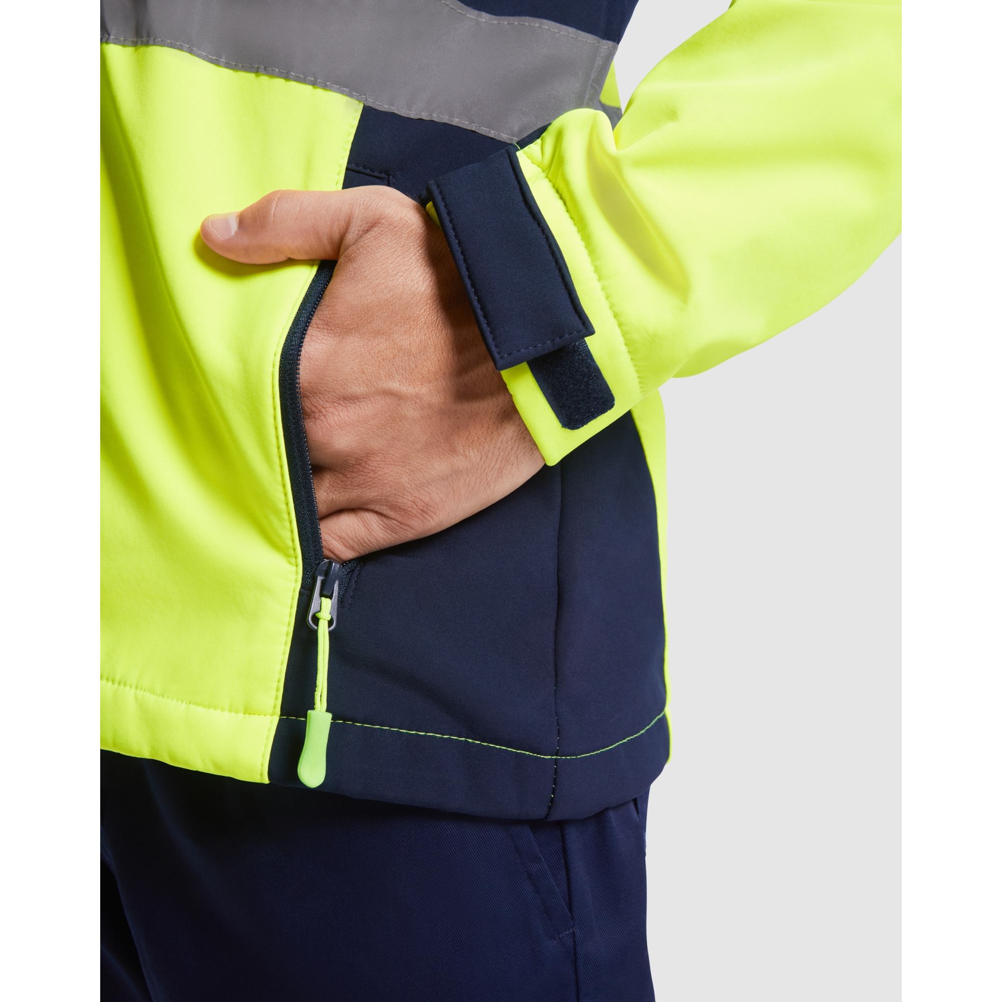 Jachetă soft shell cu bandă reflectorizantă ANTARES VERDE GRĂDINĂ VERDE GRĂDINĂ XXL