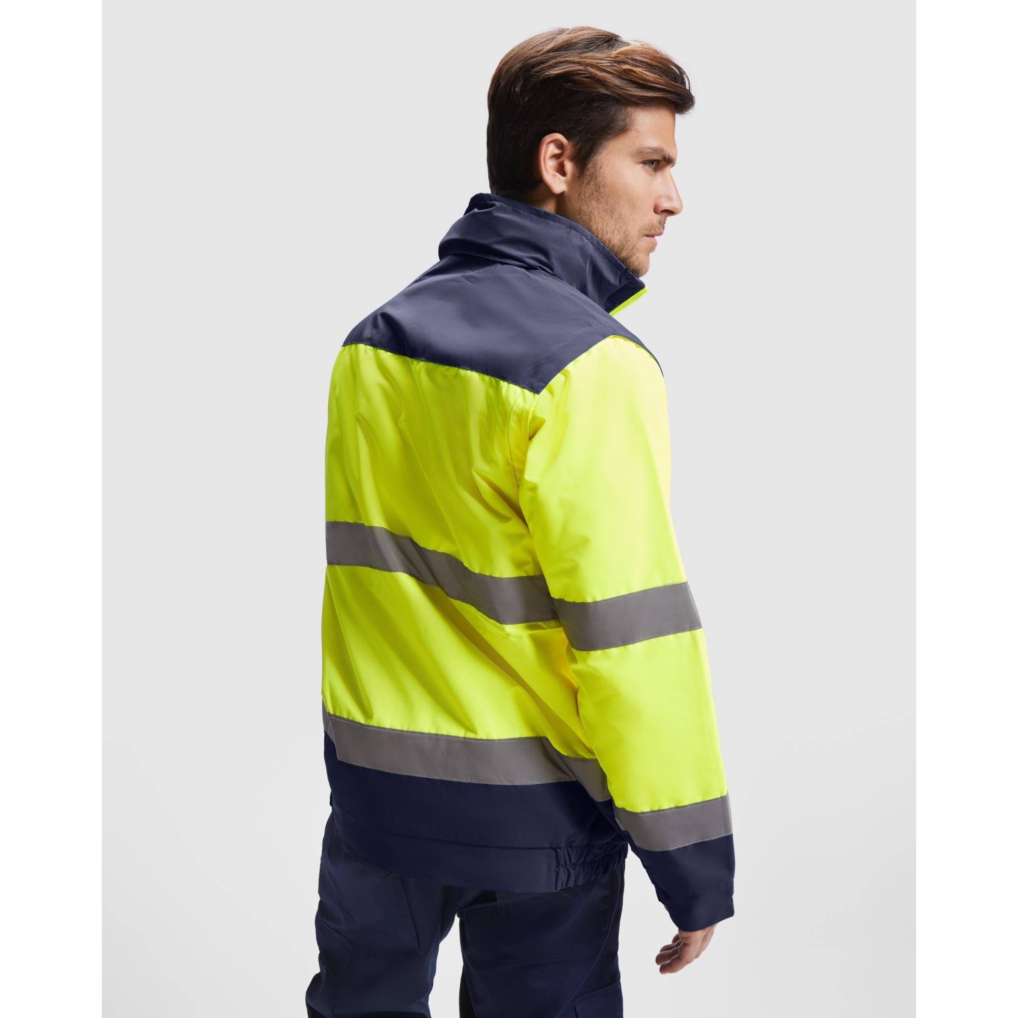 Geacă cu bandă reflectorizantă EPSYLON ROJO LABORAL GALBEN FLUORESCENT L