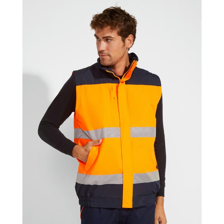 Geacă cu bandă reflectorizantă EPSYLON ROJO LABORAL GALBEN FLUORESCENT L