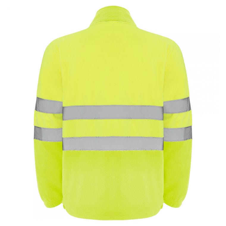 Jachetă din polar cu bandă reflectorizantă ALTAIR GALBEN FLUORESCENT XXL