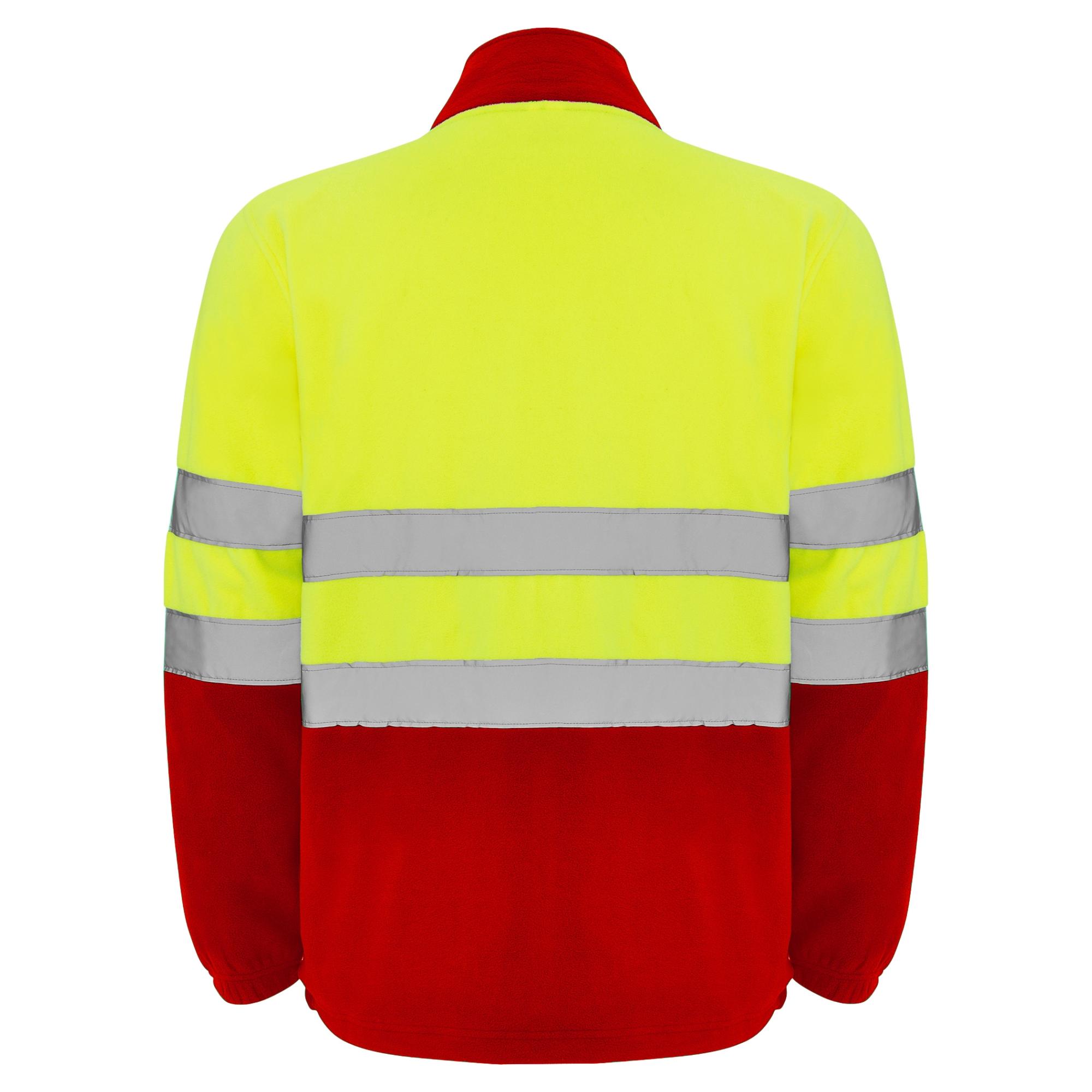 Jachetă din polar cu bandă reflectorizantă ALTAIR ROJO LABORAL GALBEN FLUORESCENT XL