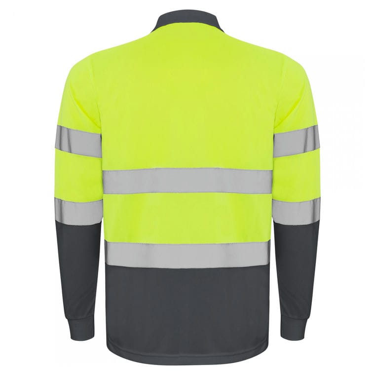 Tricou polo mânecă lungă cu bandă reflectorizantă PolarIS L/S PLUMB PLUMB 3XL
