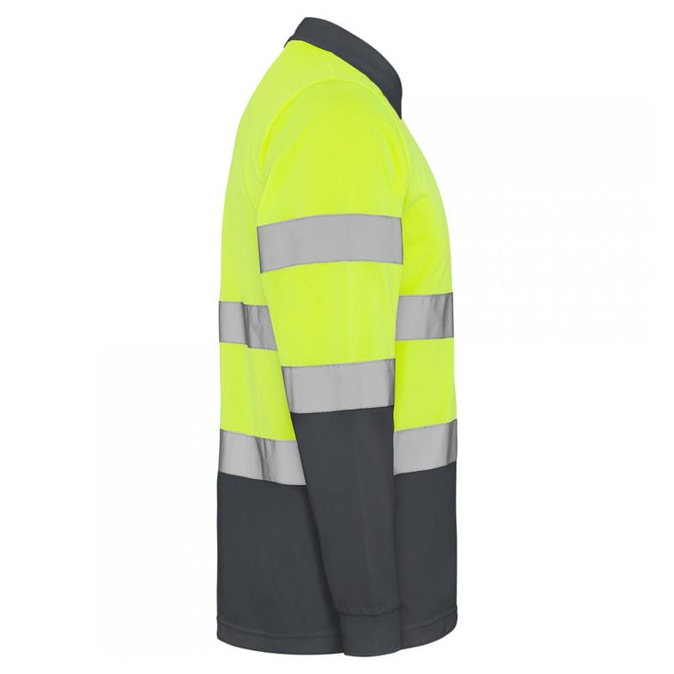 Tricou polo mânecă lungă cu bandă reflectorizantă PolarIS L/S PLUMB PLUMB XXL