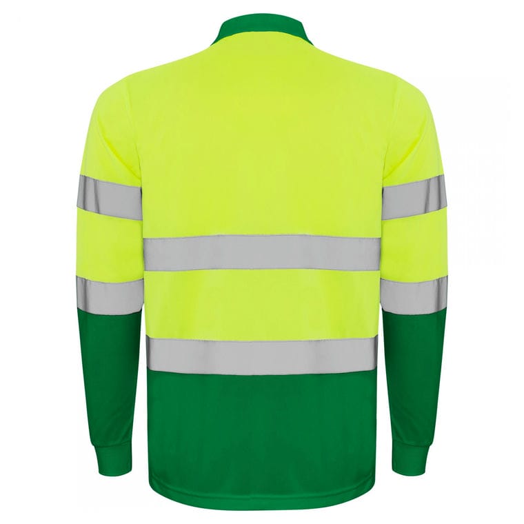 Tricou polo mânecă lungă cu bandă reflectorizantă PolarIS L/S VERDE GRĂDINĂ VERDE GRĂDINĂ L