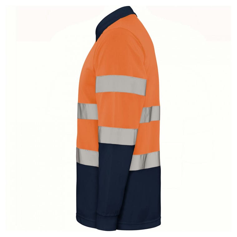 Tricou polo mânecă lungă cu bandă reflectorizantă PolarIS L/S BLEUMARIN BLEUMARIN L