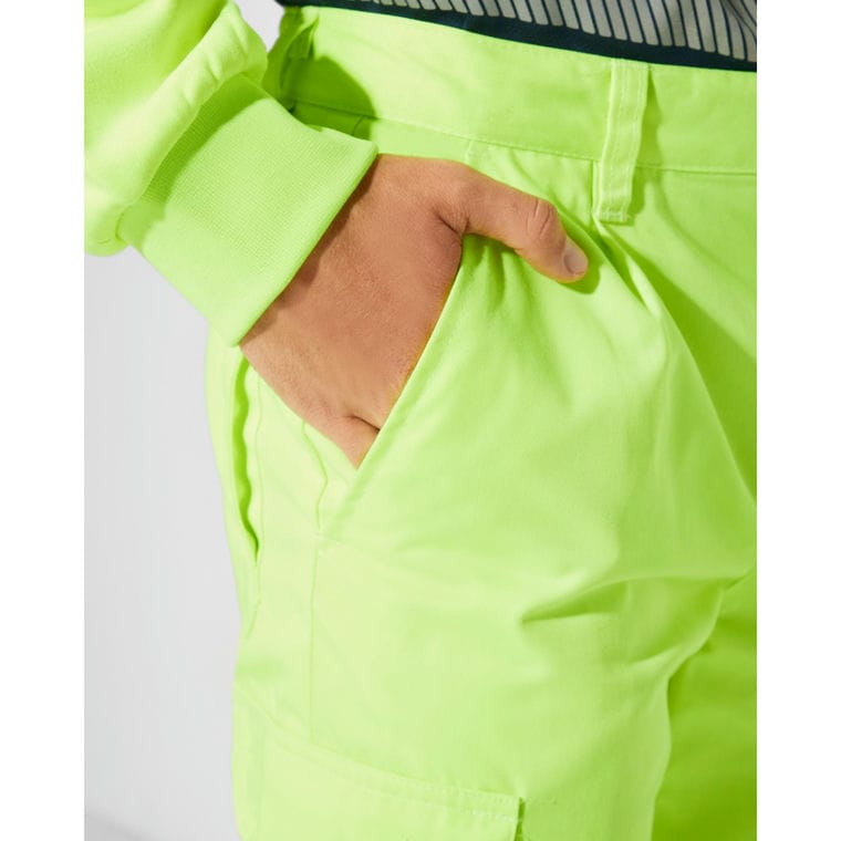 Pantaloni lungi cu bandă reflectorizantă ALFA GALBEN FLUORESCENT Mărime 38