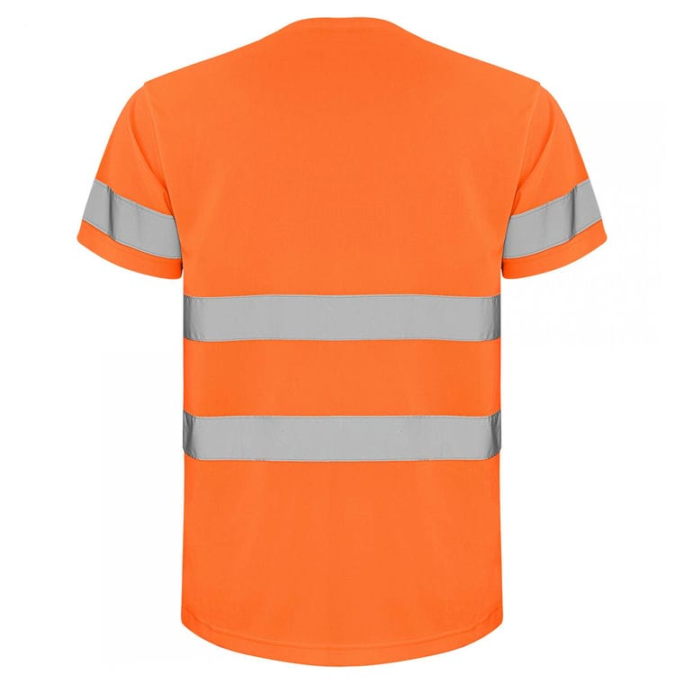 Tricou cu bandă reflectorizană DELTA PORTOCALIU FLUORESCENT L