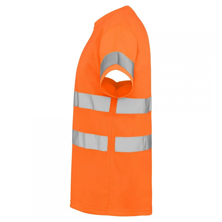 Tricou cu bandă reflectorizană DELTA PORTOCALIU FLUORESCENT L