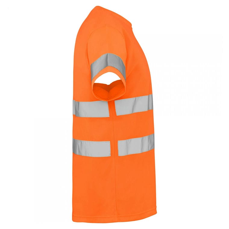 Tricou cu bandă reflectorizană DELTA PORTOCALIU FLUORESCENT L