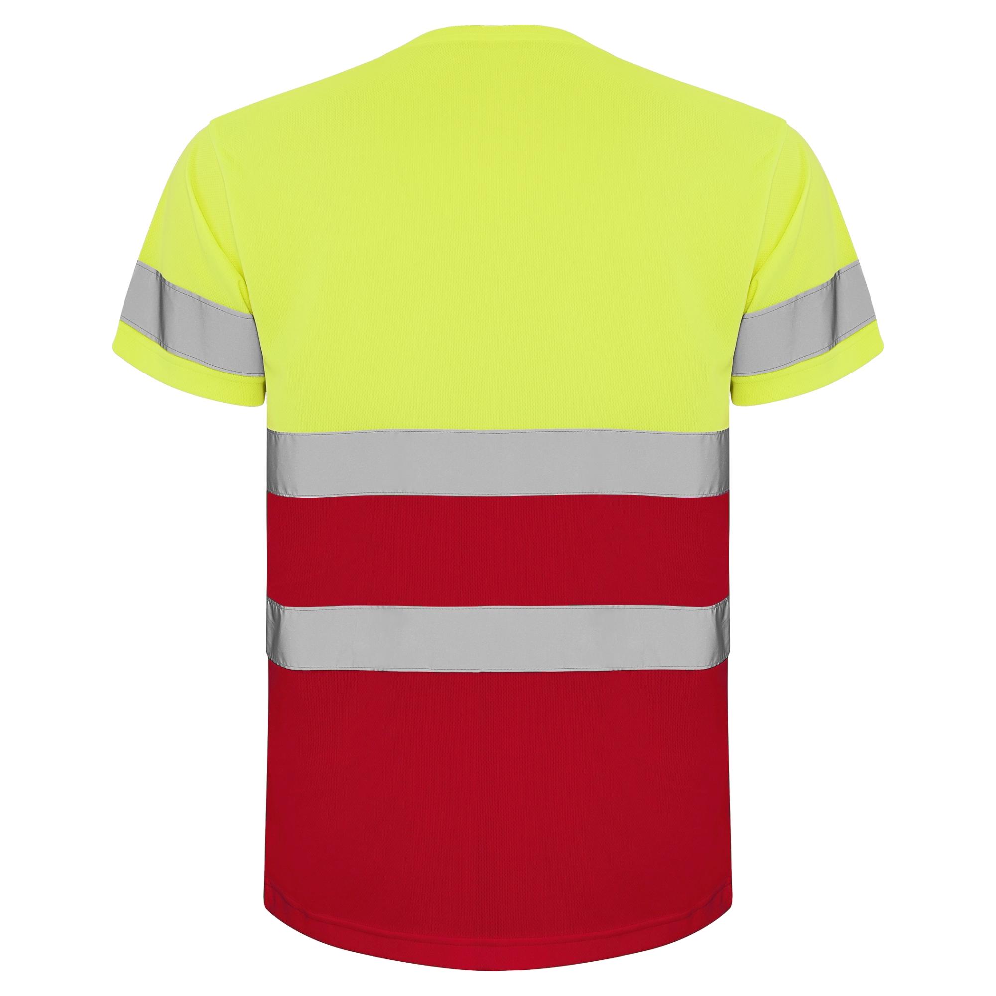 Tricou cu bandă reflectorizană DELTA ROJO LABORAL GALBEN FLUORESCENT L