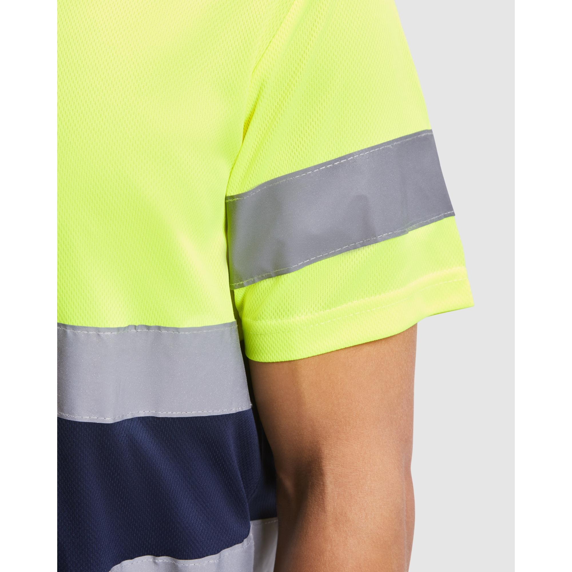Tricou cu bandă reflectorizană DELTA ROJO LABORAL GALBEN FLUORESCENT L