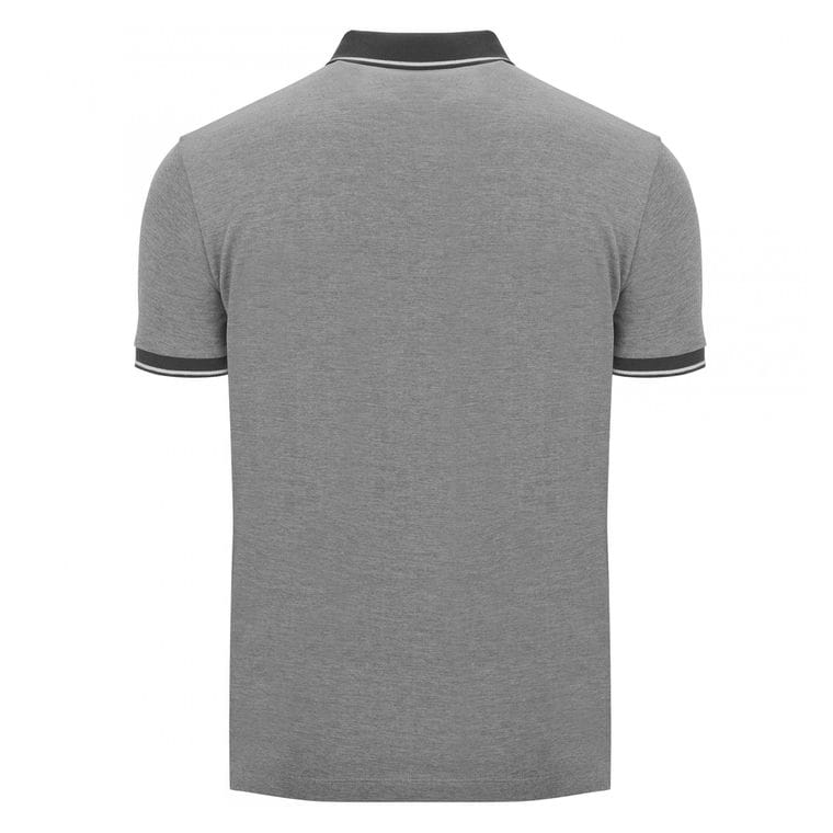 Tricou polo pentru bărbați BOWIE NEGRU MELANJ S