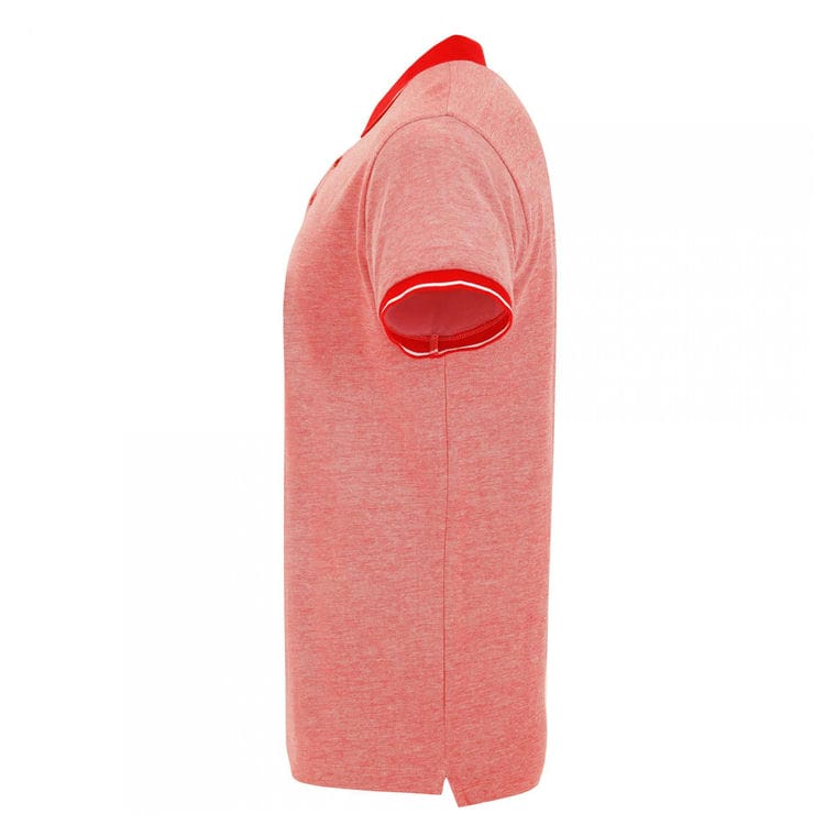 Tricou polo pentru bărbați BOWIE ROȘU MELANJ L