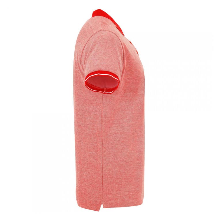 Tricou polo pentru bărbați BOWIE ROȘU MELANJ L