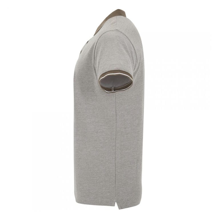 Tricou polo pentru bărbați BOWIE VERDE MILITAR ÎNCHIS MELANJ L