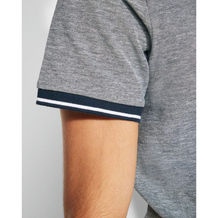 Tricou polo pentru bărbați BOWIE ROȘU MELANJ L