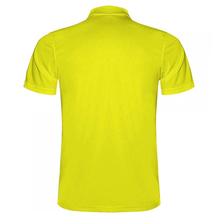 Tricou polo pentru bărbați MONZHA GALBEN FLUORESCENT 16 ani