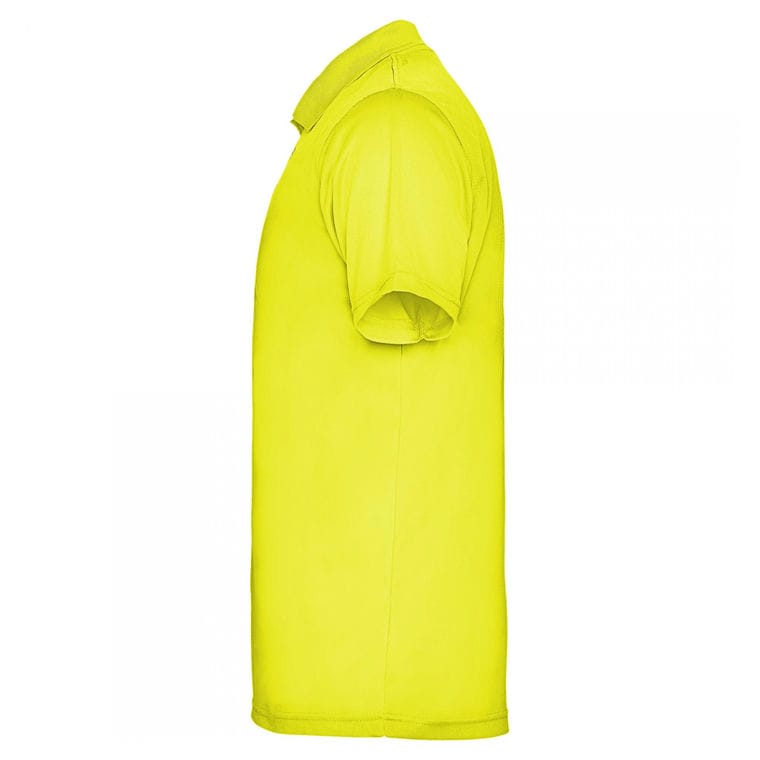 Tricou polo pentru bărbați MONZHA GALBEN FLUORESCENT 16 ani