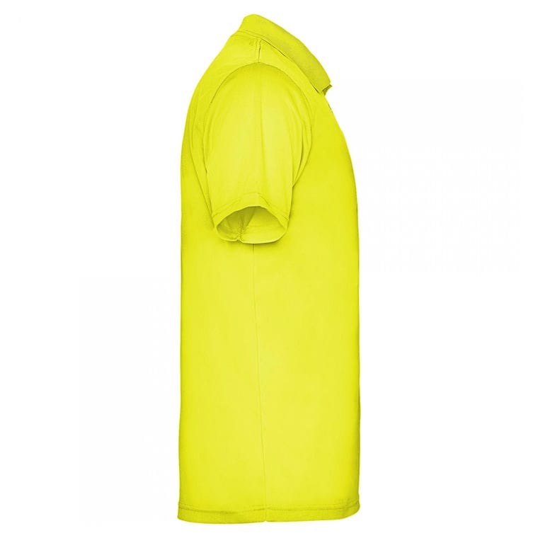 Tricou polo pentru bărbați MONZHA GALBEN FLUORESCENT 16 ani